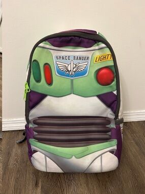Disney Park Purple & Black Buzz Lightyear Interior Detail Backpack